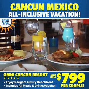 Spend 5 Nights At The Beautiful Omni Cancun Resort With Unlimited Meals And Premium Drinks Included, Plus Free 24 Hour Room Service, For Only $799 Per Couple! �For More Info & To Book Online, Go To: http://www.BookVIP.com/hotel_details/Omni-Cancun-Resort?id=17&pid=43 | Bookvip.com