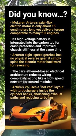 McLaren Artura: hybrid supercar electronics and powertrain secrets revealed