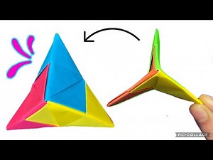 Origami Paper Antistress Triangle POP toy// Easy DIY paper craft toy WITHOUT GLUE 👌🏻💫💯لعبة ورقية