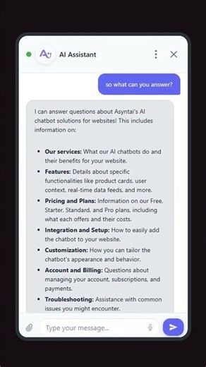 Turn Website Visitors into Customers with AI Chat | Asyntai Demo