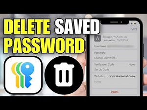 How To Delete Saved Passwords on iPhone
