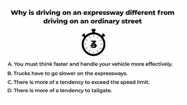 DMV Written Test | Questions of Special Driving Condition