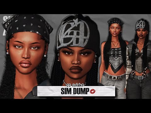 Urban Sim Dump 155 💋 + CC Folder & Sims Download | Sims 4 Create a Sim