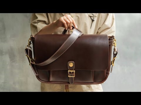 Making a Horween Leather Messenger Bag/SATCHEL/Mail Bag - DIY BUILD ALONG