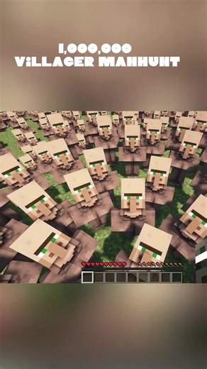 grox 1,000,000 Villager MANHUNT #Minecraft #foryoupage #viral #mob