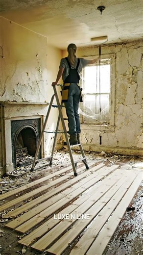 Dirty Living Room To Cozy Modern Space | Full Time-Lapse Renovation Transformation #aestheticroom