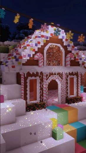 Minecraft ginger bread house #minecraft #minecraftshorts #minecraftbuilding