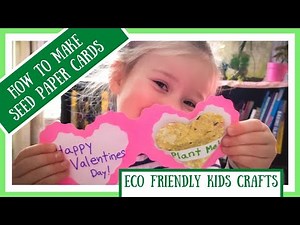 DIY Seed Paper Gift Card Craft For Kids!