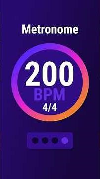 200 BPM 4/4 - Metronome With Accent
