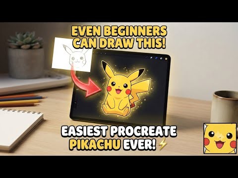 How to Draw Pikachu in Procreate ⚡ Easy Step-by-Step Tutorial for Beginners