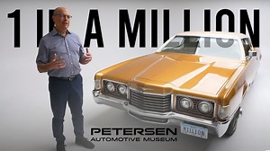 This is no any ordinary '70s car. This is the one millionth thunderbird, manufactured in 1972 and owned by Bob Peterson for 36 years until he donated it to our Museum in 2022. The Ford Thunderbird was a personal luxury car manufactured and marketed by Ford Motor Company for model years 1955 to 2005, with a hiatus from 1998–2001. At its inception, Ford targeted the two-seat Thunderbird as an upscale model. The 1958 model year design introduced a rear seat and arguably marked the expansion of a ma