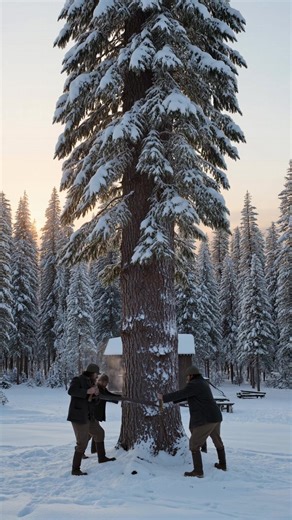 Timber & Grit: Survival in the Frozen Camps of the 1930s 🌲❄️ In the frozen logging camps of northern Minnesota during the 1930s, survival wasn’t just about cutting timber — it was about standing together when everything else was breaking apart. The Great Depression crushed timber prices, mills went silent, and paychecks disappeared. But the camps did not empty. The people stayed. Each morning, sawyers pushed through snow-covered pine stands, their breath turning to frost in the air. Hands blist