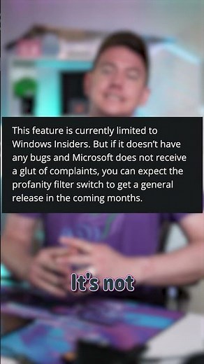 Windows Disable Profanity Filter