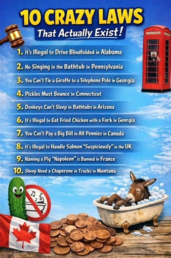 10 crazy laws that actually exist 🤯