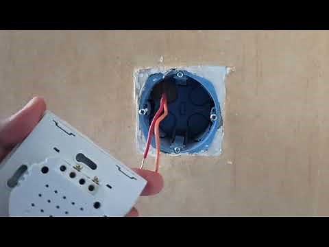 Installer facilement et rapidement un interrupteur tactile avec indicateur LED sans fil neutre