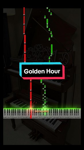 Easy Piano Tutorial for Golden Hour by JVKE