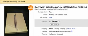 iPad 2 sales on eBay are brisk, going as high as $4000 - 9to5Mac
