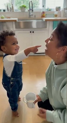 Child Says Funny Bad Word and Mom Laughs in Cute Family Moment 🤭😂