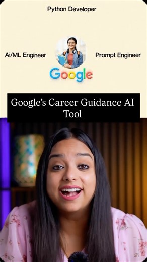 Nandini Shukla on Instagram: "Google’s Free AI Tool to Choose the Right Career in 2026 This AI-powered career exploration tool is designed to help students and professionals choose the right career path. This tool analyzes your current role, skills, and experience to suggest potential career paths, average salary ranges, skill gaps, and learning resources. 💬 Comment DREAM to get the tool link 🚀 Follow @tech_with_nandini for daily AI, Tech & Career hacks Disclaimer: This is an experimental Goog