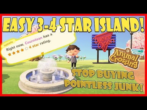 EASY 3 or 4 STAR RATING! Minimal Effort! Minimal Items! Island Tour | Animal Crossing New Horizons
