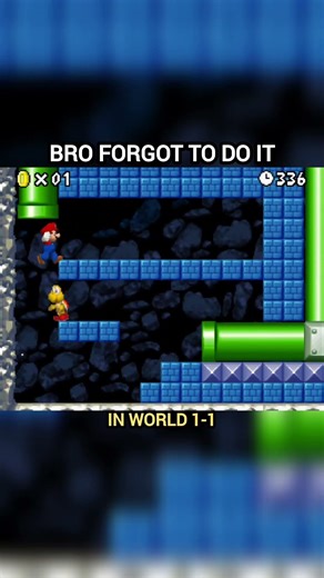 When you forgot to do it on 1-1 🤣😭🔥🍄 #mario #nintendo #retrogaming