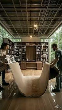 Satisfying Modern Library Construction Transformation (Time-Lapse) 🤯