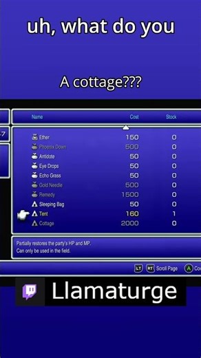 You can bring a cottage with you??? #finalfantasy #ff1 #pixelremaster