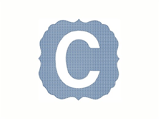 Embossed Alphabet Machine Embroidery Design: Monogram Font (A-Z) (instant Download) - Etsy