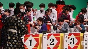 わんこそば228杯平らげた岩渕さんV　全日本大会、3年ぶりに開催