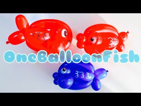 One balloon fish 🐠 A fish made with one rod 🐟 [Balloon Art Kanesan]