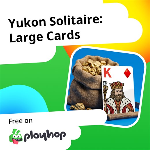 Yukon Solitaire: Large Cards: Play Online For Free On Playhop