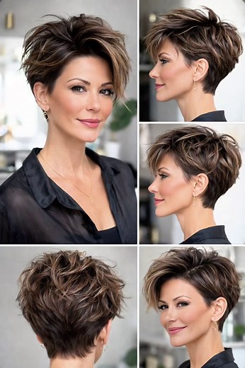 Do you like these short haircuts? Yes or No? Short hair is one of the strongest trends for women in 2026. Elegant, modern and full of confidence. #shorthairstyle #shorthair #pixiecut #haircut2026 #hairtrends
