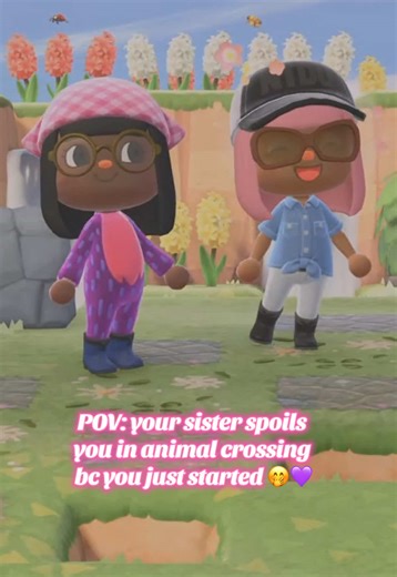My sis @sandra.spencer95 been showing OUTTT!! Go follow her!! #animalcrossingnewhorizons #nintendoswitch2 #acnh #cozygaming #blackgamergirl