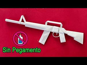 Origami Weapons | How to Make an M4A1 Paper Gun (Without Glue)
