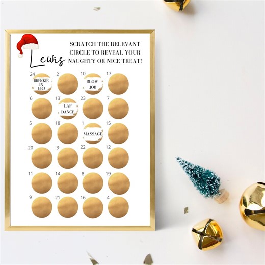 Advent Calendar for Adults | Scratch | Kinky | Rude | Boyfriend | Husband | for Her | for Him | Christmas |kinky | Naughty - Etsy Canada