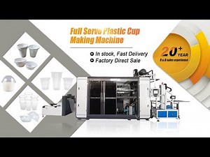 Full Servo Disposable Ice cream Yogurt Plastic Cup Making Machine HEY12