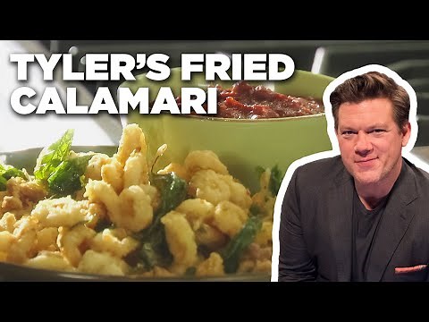 Tyler Florence's Fried Calamari with Basil & Lemon with Arrabbiata | Tyler's Ultimate | Food Network
