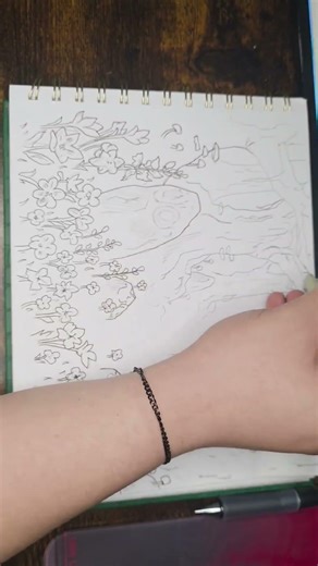 drawing an enchanted forest part two