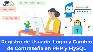 Registro de Usuario, Login y Cambio de Contraseña en PHP y MySQL - ConfiguroWeb