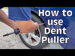 How to use a dent puller
