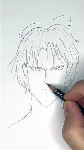 Einfach Anime Face zeichnen mit Kreuztechnik #zeichnenlernen