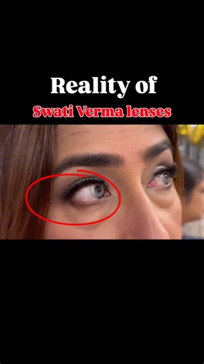 Makeup , hair , nails and slique unisex salon in noida on Instagram: "I was honestly excited to try Swati Verma lenses because the shade is really pretty and they initially looked fine when I wore them. However, they did not stay properly on my iris and kept moving constantly, which made them extremely uncomfortable and annoying to wear. I paid ₹2,400 for these lenses, and unfortunately, for that price, the experience was very disappointing. For me, it turned out to be a complete waste of money.