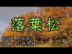 落葉松／小林秀雄（野上彰）