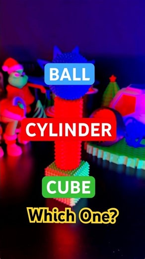 Spiky Ball vs Cube vs Cylinder 🤔