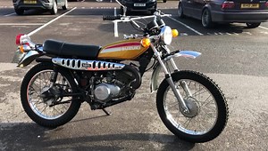 1974 Suzuki TC185 Ranger. Looks to be in very good all original condition having come from the dry states in 2018. With a hi/lo ratio gearbox and electric start. Comes with lots of history confirming work carried out over the years. Starts and runs very well. A rare, fun, light weight trail bike that's comfortable to ride with its wide bars and normal seat hight. A great investment that you can enjoy. | We Sell Classic Bikes