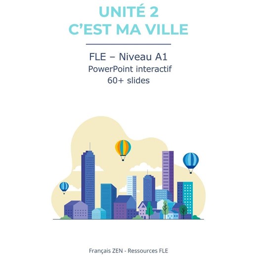 Unité 2 – C'est Ma Ville - Etsy
