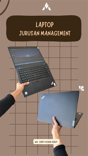 AZIMUT. LAPTOP WONOSOBO on Instagram: "Laptop buat jurusan management yang tangguh, tahan banting, anti lemot dan pastinya low budget ya ini Lenovo Thinkpad L14⭐️ #laptopsecondwonosobo #laptopmurah #laptopwonosobo #lenovothinkpad #lenovothinkpadl14"