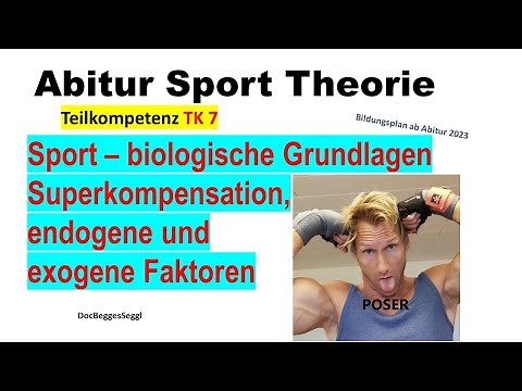 ABITUR 2026 SPORT THEORIE TK 7: SUPERKOMPENSATION HOMÖOSTASE endogene/exogene Faktoren, Reizschwelle