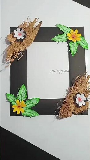 DIY Rustic Photo Frame Using Coconut Husk & Jute Rope🖼️#diy #craft #papercraft #handmade #easycraft