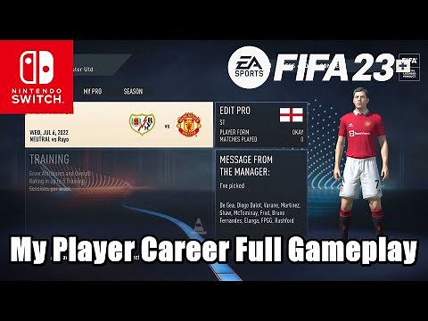 EA SPORT FIFA 23 Nintendo Switch My Player Career Mode Full Gameplay